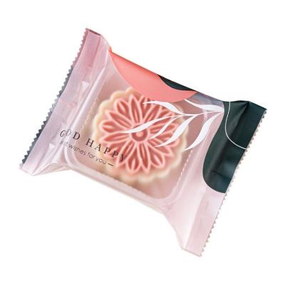 China BIODEGRADABLE frosted clear middle sealing bag for mooncake biscuit pastries bulk baking food packaging for sale