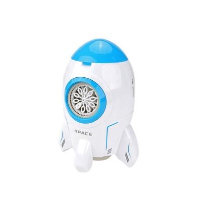 China 2022 Plastic The New Design Space Rocket Bubble Machine Bubble Toys Rocket Shape for sale