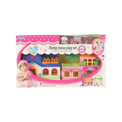 China Kids Dolls House Furniture Toys Doll House Kits Girls Doll House Big Cheap Plastic Children House for sale