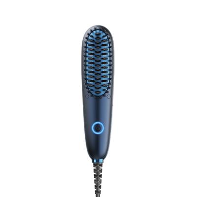 China Compact Ionic Hot Brush Straightener Hot Comb Electric Curling Iron Hair Straightener Comb for sale