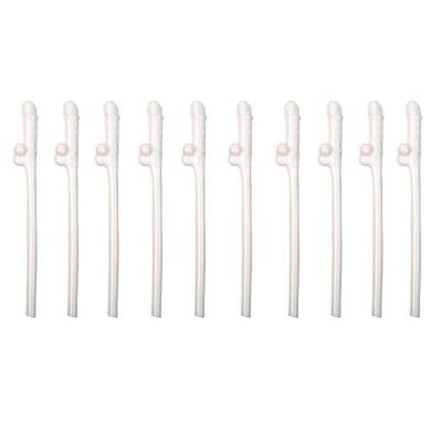 China 10PC Straw Party Decoration Phallus Girls Night Hen Party Bar Willy Straws Off Props Straws Drinks Milk Tea Multicolor Straws for sale