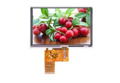중국 5.0 인치 TFT LCD 디스플레이 800 * 480 터치스크린 16/18/24bit RGB 공용영역 높은 광도 Tft 스크린 판매용