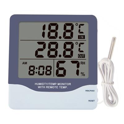 China C/F; Max/min; Time ; Awakening ; CH-928 Digital In/Out Max Clock Indoor Humidity Temperature Monitor Hygrometer Min Record Time Alarm Thermometer Sensor for sale