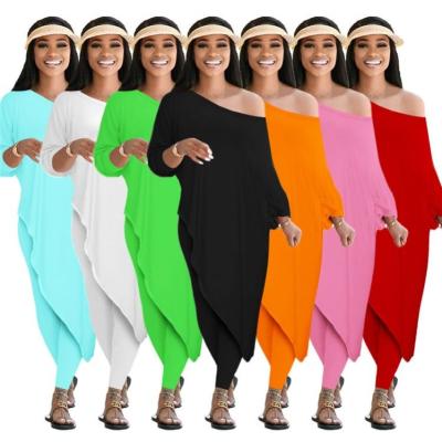 China Hot sale QUICK DRY casual plus pantst two piece set clothing 2 pieces size sets solid loose outfits women tracksuit for sale