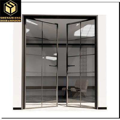 China Villa Push Pull Cortina Ventana de pared transparente con marco deslizante de aluminio en venta
