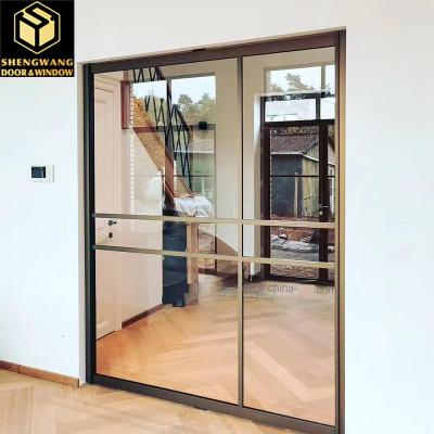 China Hotel Villa Aluminum Folding Glass Doors Apartment Aluminium Bifold Glass Doors for sale