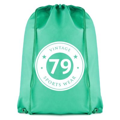 China Promotional High Quality Waterproof 210D Polyester Drawstring Bag Drawstring Backpack/Custom 210D Polyester Drawstring Backpack for sale
