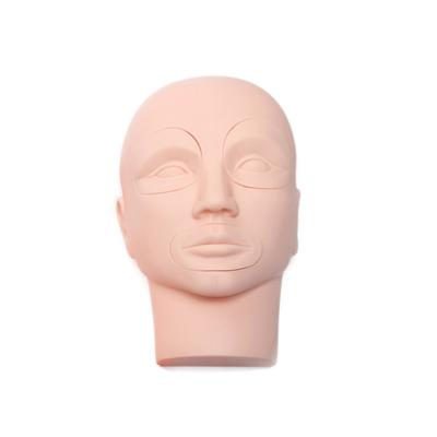 China Permanent Makeup 3D Tattoo Practice Silicone Face Skin Permanent Tattoo Training Skin For Tattoo School for sale