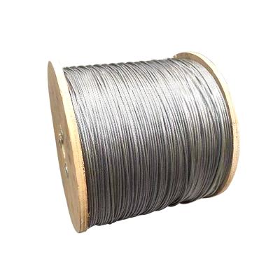 China Clothesline Guy Wire Steel Wire Rope Retractable 1x7 0.8mm Galvanized For Hanger for sale