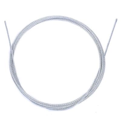 China Construction 1x7 1.0mm Retractable Clothesline Guy Wire Steel Wire Rope Galvanized For Hanger for sale