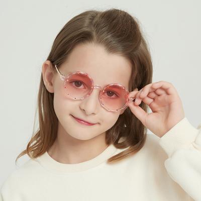 China 2022 new fashion sunglasses children's sunglasses round shape unisex kids sunglasses bridesmaid glasses for sale