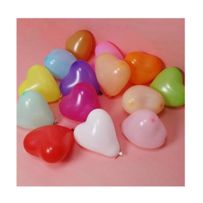 China Party Factory Wholesale Colorful Latex 5inch Heart Shape Foil Balloons for sale
