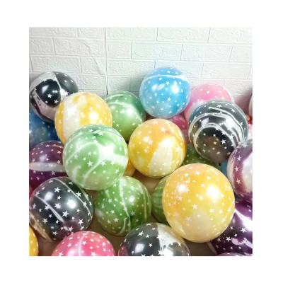 China Party factory wholesale price 12Inch transparent latex star printed latex balloon for sale