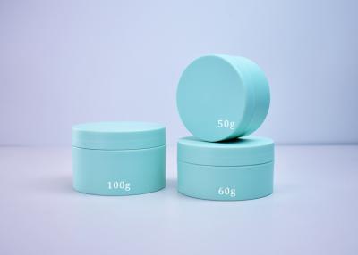 China Cylindrical 50ML plastic Cream jar with mono PP or PCR PP availble Empty for Skincare Face cream mask in classic round for sale