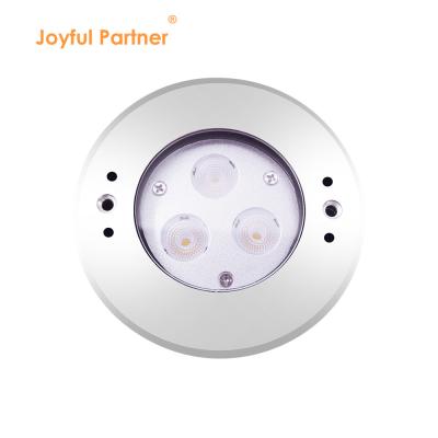 Chine DIA 118mm IP68 304 en acier inoxydable chaud blanc sous-marin LED lumière 3W DC24v avec manchon de montage en plastique à vendre