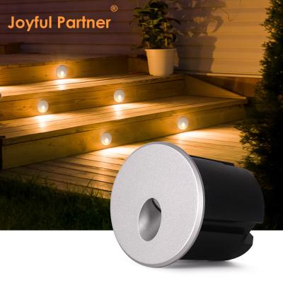China 2W LED Recessed Light DC24V Step Lights Warm White IP65 Waterproof Wall Light Staircase With Plastic Mounting for sale