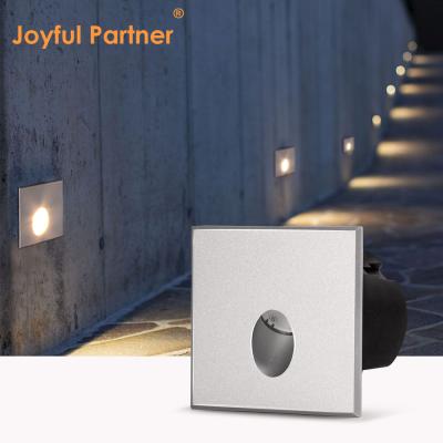 China Smart LED Wall Lamp IP65 Aluminum Body square Shape DC 24v 1w 2w 3w LED Stair Light For Corridor for sale