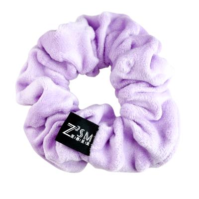 China Multicolor Soft Absorbent Microfiber Hair Band Plush Pig Intestine Ring Hair Ties In Stock for sale