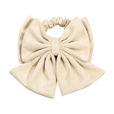 China Soft Chinese Style Satin Ribbon Hair Ornament Coiled Scrunchies Hair Rope for sale