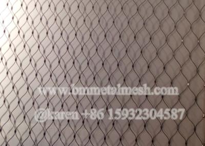 China 7*19 Flexible Inox X-Tend Ferrule Wire Rope Mesh For Zoo Animals for sale