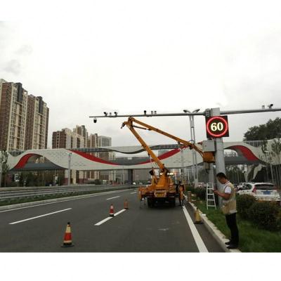 China Highway Traffic P16 P25 Double Primary Color Traffic Radar Sign Radar Speed Road LED Display for sale
