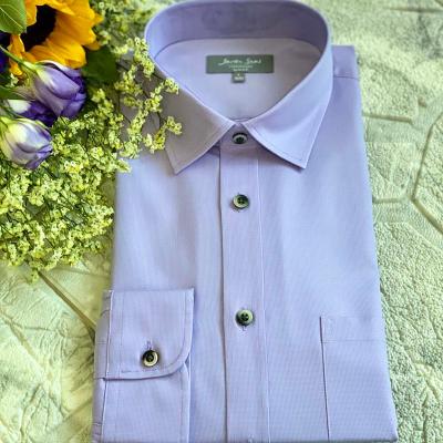 China Popular Design Breathable 100% Cotton Yarn Dyed Long Sleeve Shirt Classic Adults Daily Life for sale