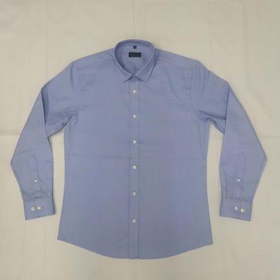 China Bule Solid Men's Anti-wrinkle 2021 Hot Selling Pattern Dress Shirts for sale