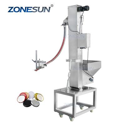 China ZONESUN ZS-SLJ1 Automatic Food Customize Bulk Cap Feeding Lift Plastic PET Capsule Feeding Machine for sale