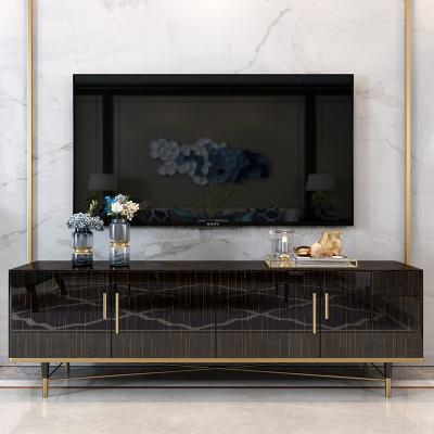 China Jazz Adjustable Stainless Steel TV Base Unit Top TV White Marble (Height) Stand for sale