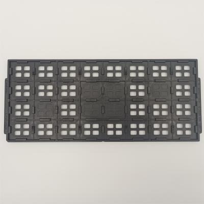 China Envases de matriz negros Esd Jedec para circuitos integrados en venta