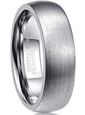 China 8mm Satin Finish Tungsten Carbide Men's Wedding Rings The Perfect Choice for Your Special Day for sale