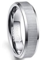 China 6MM/8MM Polished Tungsten Steel Carbide Wedding Engagement Rings with Setting Inlay Technology for Men's Fashion Jewelry for sale
