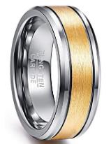 Chine Ringe de mariage en zircon au carbure de tungstène pour hommes avec technologie d'insertion de réglage à vendre
