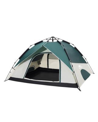 China Diagonal Tying Type Camping Hexagonal Tent Open Speed Double-Layer Beach Automatic Thick Rainproof Windproof for sale