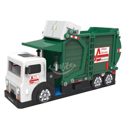 China Custom House Rental Or Home Indoor Bounce House Inflatable Garbage Truck Ues Slide Bouncer For Rentals for sale