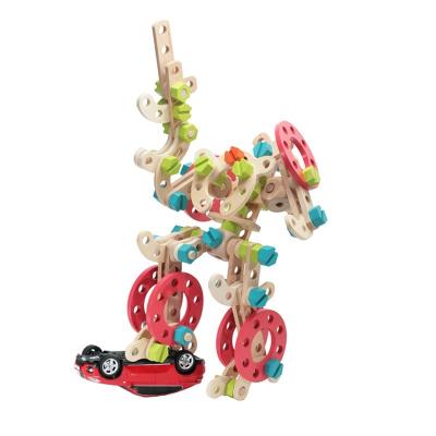 China Eco-friendly Material Hot Sale Wooden Screw Nut Combination Tapping Dismantling Screwdriver Children's Puzzle Toys DIY Assembly Wooden Toy for sale