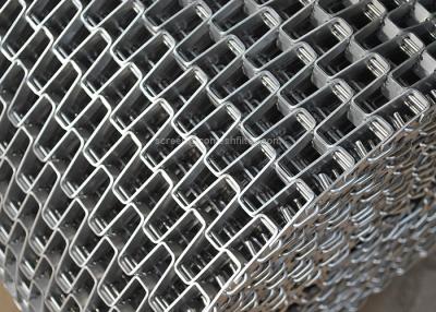 Chine Bande de conveyeur de grillage de nid d'abeilles, ceinture de maille en métal avec le bord replié à vendre