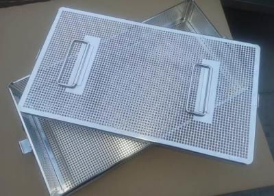 China Perforated 316 Stainless Steel Autoclave Tray For Medical Sterilization for sale