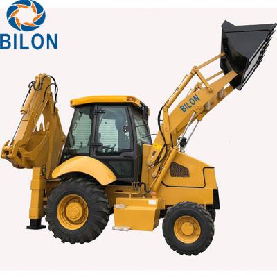 China 1.5 - 3 Ton Backhoe Loader With 1m3 Front Load Bucket Capacity for sale