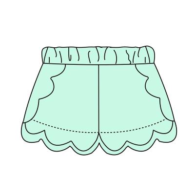 China Breathable Custom Made Casual Girls Shorts Infant Toddler Clothing Novelty Babies Shorts for sale