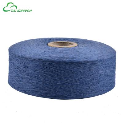 China NE10/1 Recycled Blankets/Rugs Weaving Navy Cotton Crochet Yarn for sale