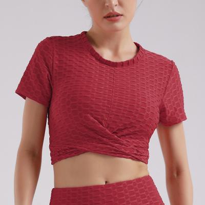 China JX22427 viable 2022 European and American summer fashion fitness yoga sports hot selling thin suit quickly dry running sleeve shorts for sale