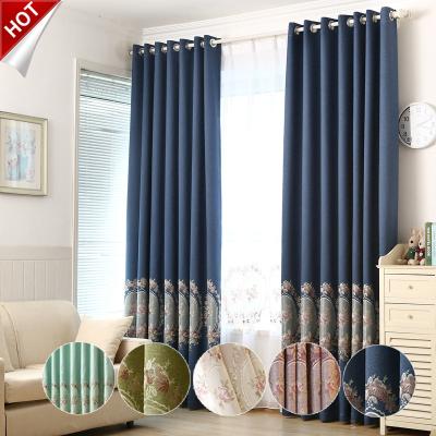 China Blackout China Made Korean Embroidery Curtain Custom Modern Homes, Best Selling Curtains For Living Room Fabric Tecido Para# for sale