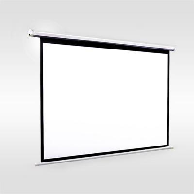 China Wall/Ceiling Mounted 100 Inch 16:9 Electric Projector Screen With Remote Control Motorized Projection Curtain For Cinema Home Business School for sale