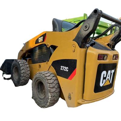 China Construction works Mini Wheel Loader , Used Cat 272c Skid Steer Loader for sale