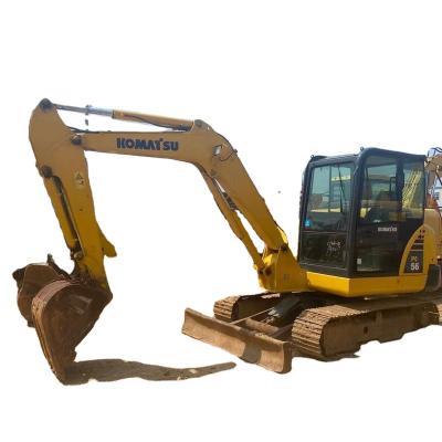 China Construction works used K0MATSU mini backhoe excavator PC56 PC56-7 excavator second hand PC56 with good condition for sale