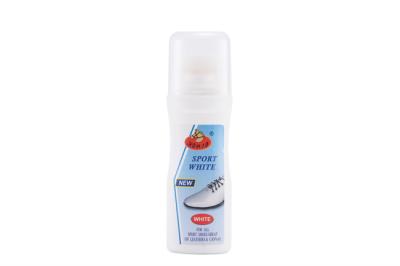 China Blanqueador de zapatillas Blanco con aplicador de esponja Blanqueador líquido de colorante de espuma para zapatillas limpiador de cuero en venta