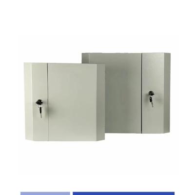 China 24 Port Fiber Wall Box metal LC/SC Adapter 24 Core Fiber enclosure with double door unloaded for sale