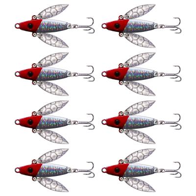 China Lead Body Goture Winter Ice Fishing Jig Metal Spoon Jig Ice Fishing Downhill Trolling Lures for sale