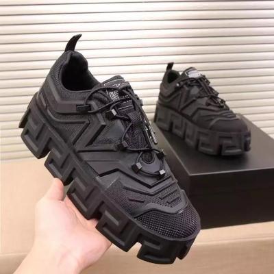 China Damping 2022 New Arrival Famous Luxury High Quality Greca Maze Lace Sports Sneakers Italy Designer Thick Sole Casual Shoes for sale